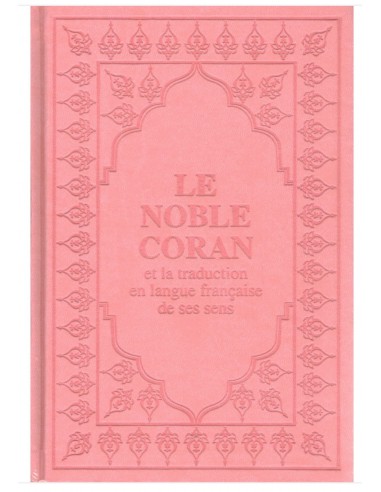 Coran Arabe/Français rose clair